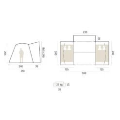 Auvent De Camping-car Gonflable NORTH TWIN -Tenteo Nomade Boutique auvent camping car gonflable north twin 4
