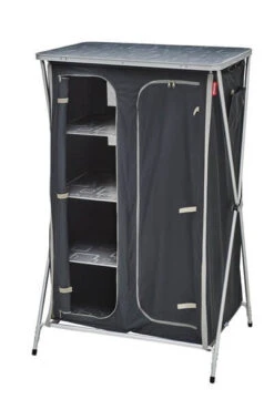 Meuble De Rangement Avec Penderie Gris/noir -Tenteo Nomade Boutique meuble rangement pliant penderie 2