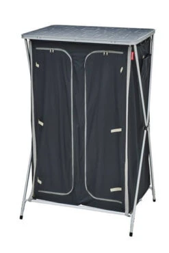 Meuble De Rangement Avec Penderie Gris/noir -Tenteo Nomade Boutique meuble rangement pliant penderie 3